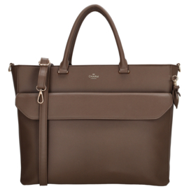 Charm London Cambridge laptoptas mokka