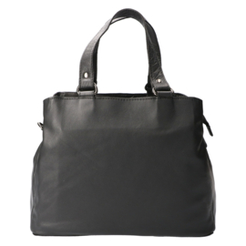 Leather Design handtas zwart