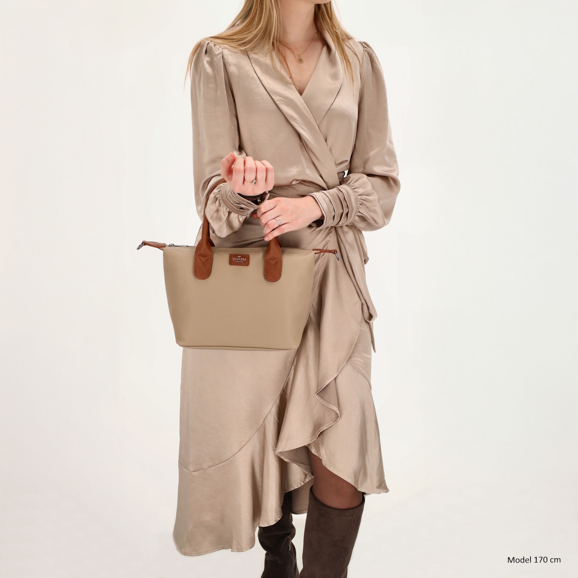 Charm London Buckingham palace handtas taupe