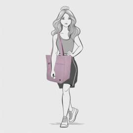 Enrico Benetti Tessa shopper lavender