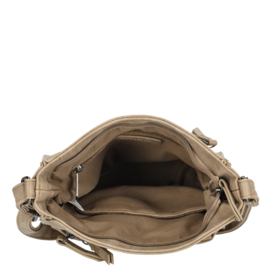 Enrico Benetti Nouméa schoudertas midden taupe