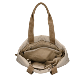 Zebra Elske shopper licht taupe