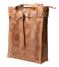 Leather Design Revival schouder/rugtas hunter