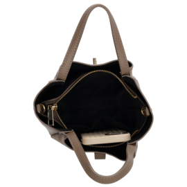Charm London Vittoria handtas donker taupe