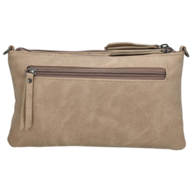 Beagles Malaga schoudertas licht taupe