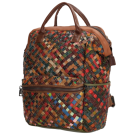 Lederen Beagles multi colour rugtas