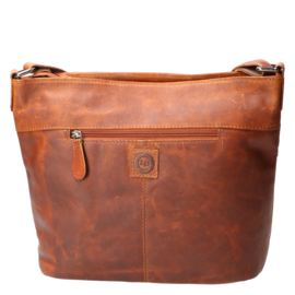 Leather Design schoudertas natural