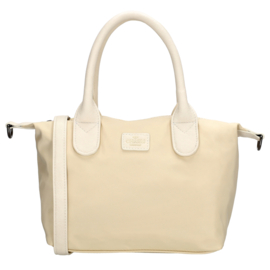 Charm London Buckingham mono handtas licht creme