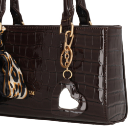 Charm London Knightsbridge handtas donkerbruin