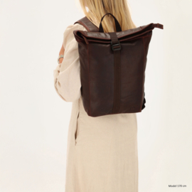 Hide & Stitches Japura rugtas donker bruin