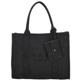 Charm London bond shopper zwart