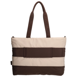 Zebra Trends Elske laptoptas streep bruin/beige