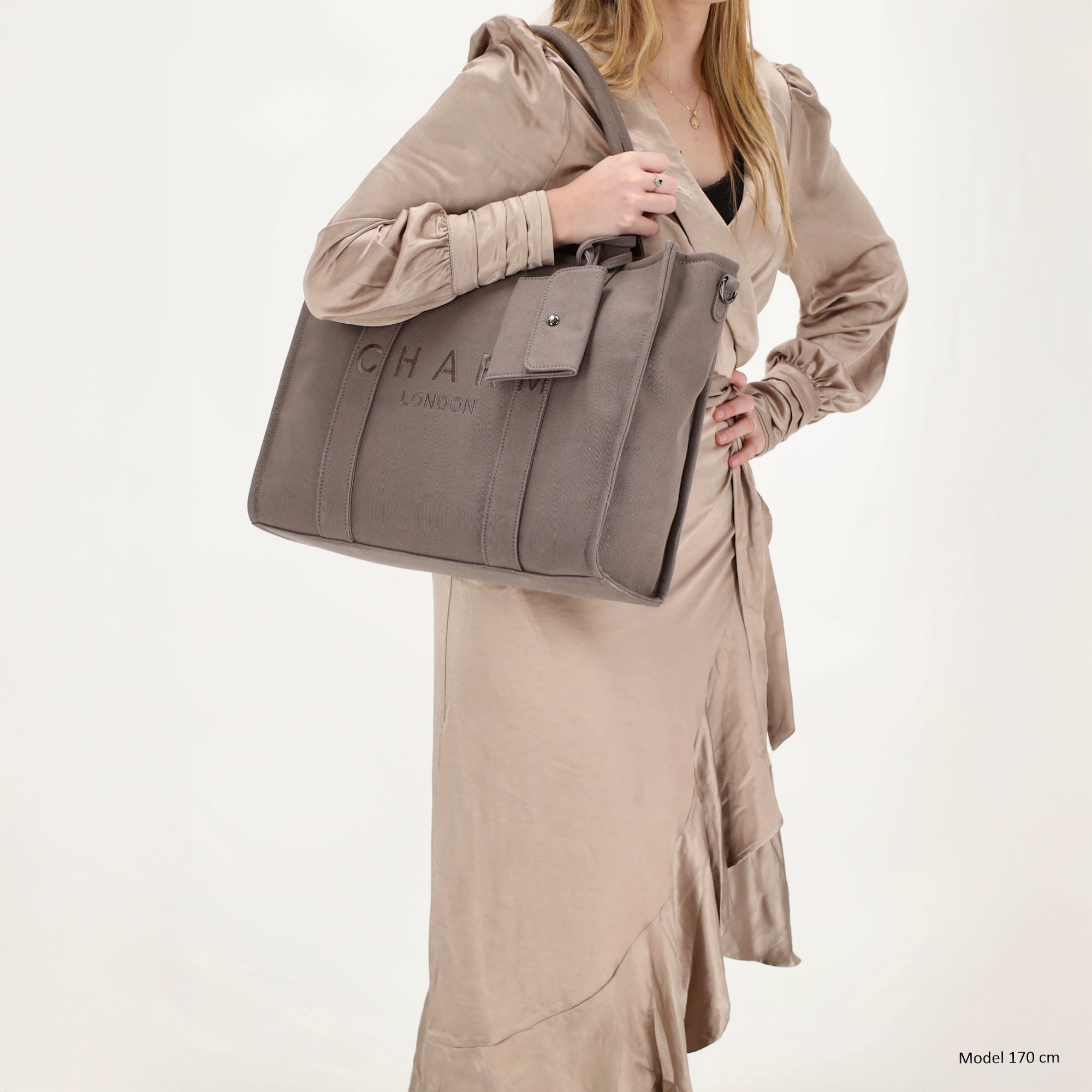 Charm London bond shopper olifant grijs