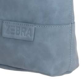 Zebra Merel schoudertas licht blauw