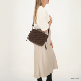 Charm London West End schoudertas donker bruin