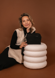 Zebra Trends Ingrid schoudertas zwart