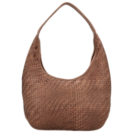 Hide & Stitches lederen schoudertas bruin