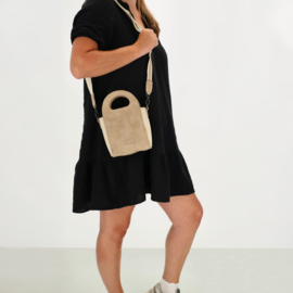 Zebra Trends Selene handtas crème