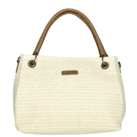 Enrico Benetti Ibiza handtas off white