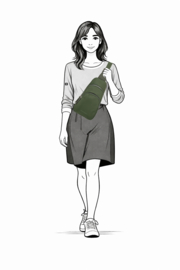 Enrico Benetti Caroline crossbodytas olive