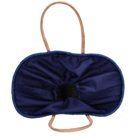 Beagles Bozaka rieten strandtas blauw