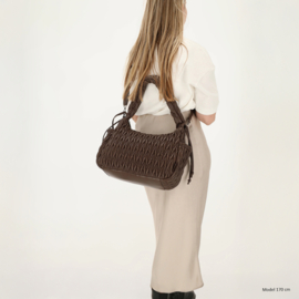 Charm London West End schoudertas donker bruin