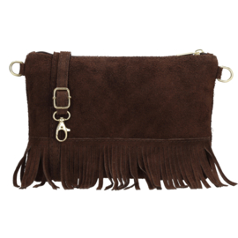 Charm london Elisa schoudertas donker bruin