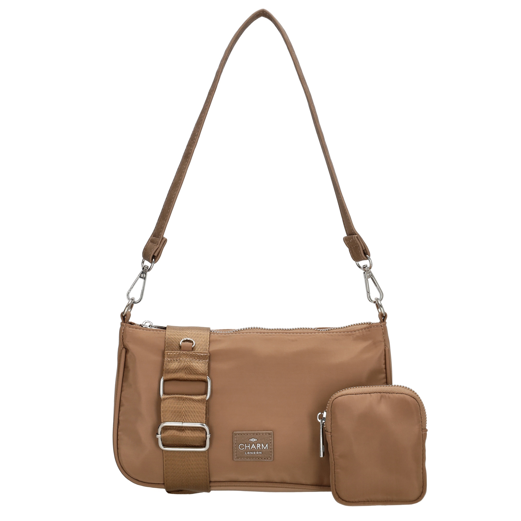 Charm London Odeon schoudertas taupe