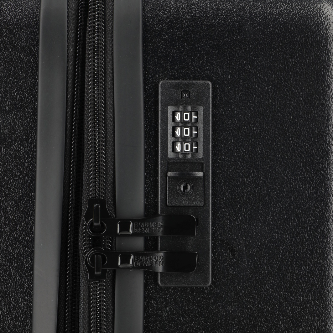 Enrico Benetti Portland reiskoffer 75 cm zwart