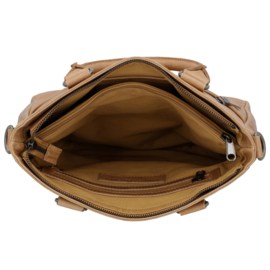 Hide & Stitches Porto lederen handtas taupe