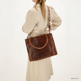 Hide & Stitches Next Navajo laptoptas bruin
