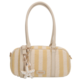 Charm London Capri handtas zacht geel