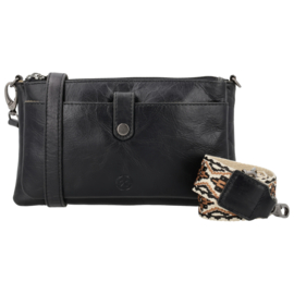 Hide & Stitches Westland schoudertas zwart