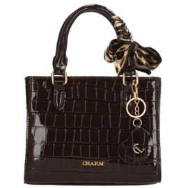 Charm London knightsbridge handtas donkerbruin