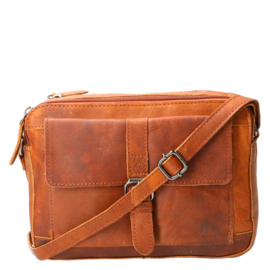Leather Design schoudertas natural