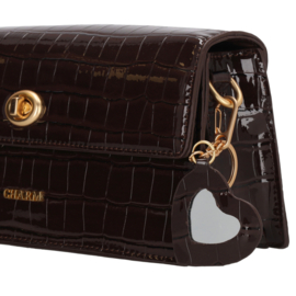 Charm London knightsbridge handtas donker bruin