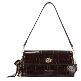 Charm London knightsbridge handtas donker bruin