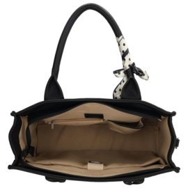 Charm London Bond Avenue shopper zwart stip