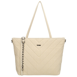 Charm London Hollywood schoudertas beige