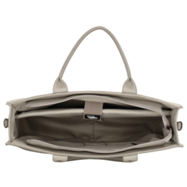 Charm London Princeton laptoptas licht grijs