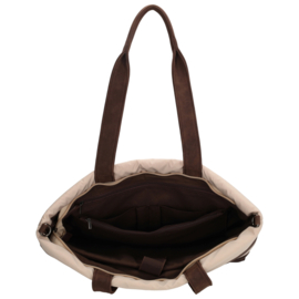 Zebra Trends Elske laptoptas streep bruin/beige