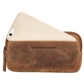 Hide & Stitches Idaho telefoontasje bruin