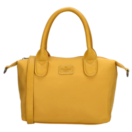 Charm London Buckingham mono handtas zacht geel