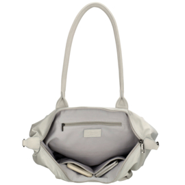 Charm London Buckingham mono shopper licht grijs