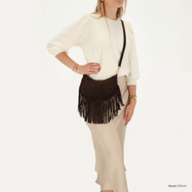 Charm london Elisa schoudertas donker bruin