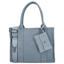 Charm London bond shopper licht blauw