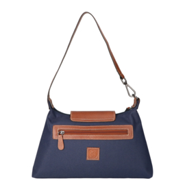 Leather Design schoudertas blauw