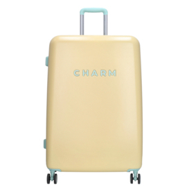 Charm London travel koffer zachtgeel