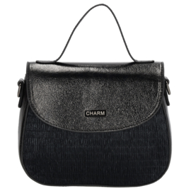 Charm London Kingsway schoudertas zwart