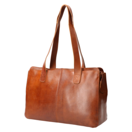 Leather Design schoudertas natural
